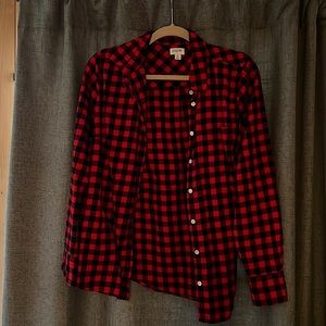 Never worn Jcrew Buffalo plaid button up